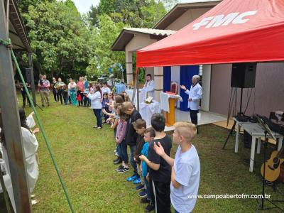 Rio Bonito do IguaÃ§u - Festa N.S. Aparecida atraÃ­ FiÃ©is em Barra Mansa do IguaÃ§u